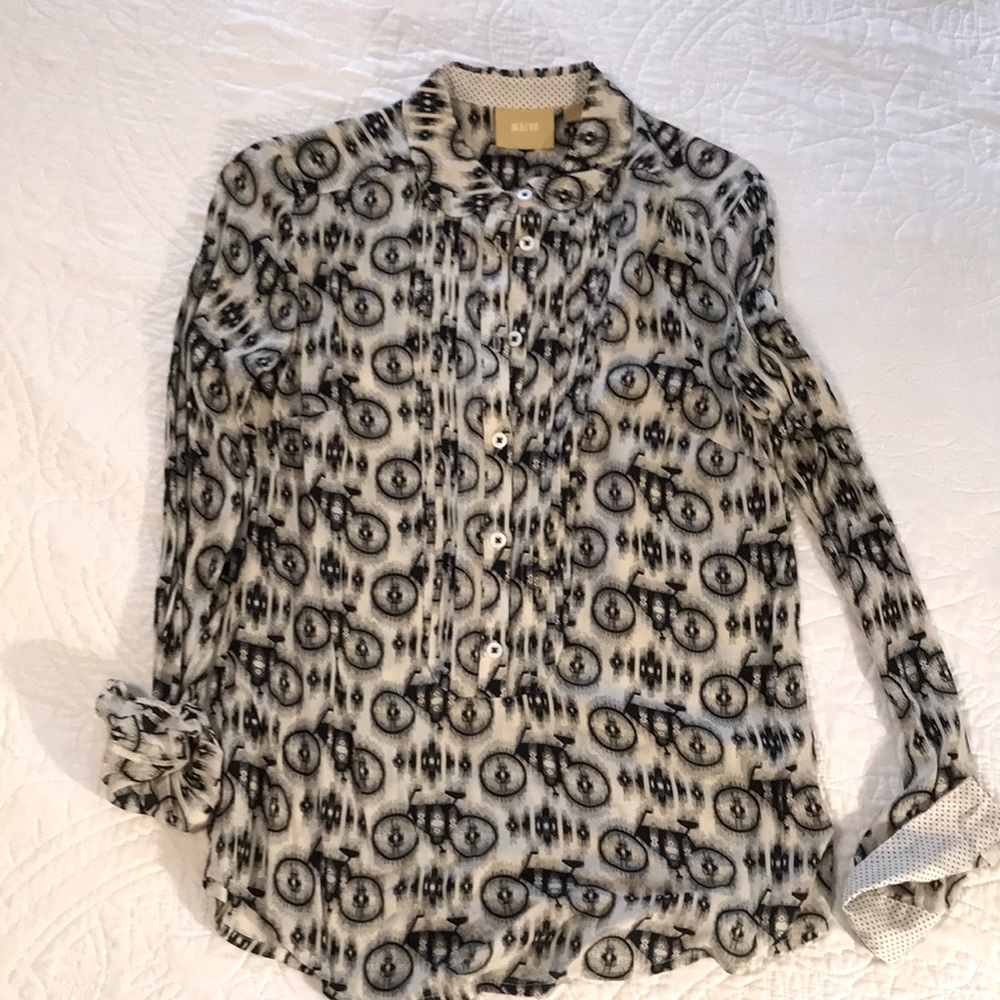 Maeve Bicycle Button Down Size 0 - image 1